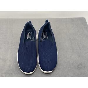 Skechers Go Walk Men’s Arch Fit Grateful Blue White Shoes Slip On Size 12